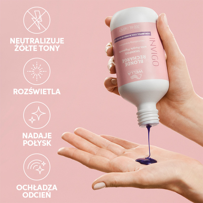 WELLA PROFESSIONALS INVIGO BLONDE RECHARGE PURPLE Shampoo für blondes Haar 500ml