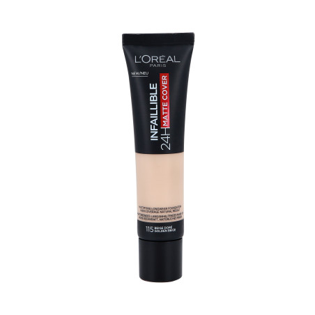 L'OREAL PARIS INFAILLIBLE 32H MATTE COVER Fondotinta opacizzante SPF25 115 Golden Beige 30ml