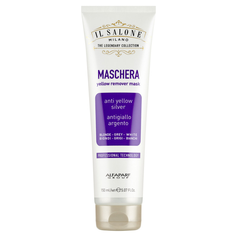 ALFAPARF IL SALONE MILANO YELLOW REMOVER Fioletowa maska do włosów siwych i blond 150ml