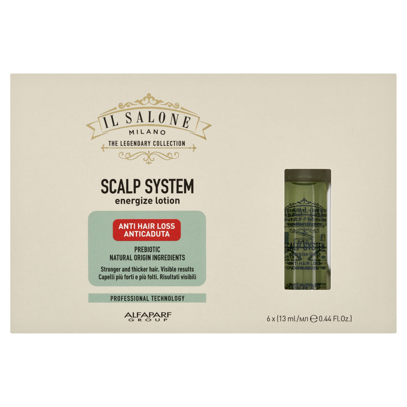 ALFAPARF IL SALONE MILANO SCALP SYSTEM ENERGIZE Ampułki do włosów osłabionych i nadmiernie wypadających 6x13ml