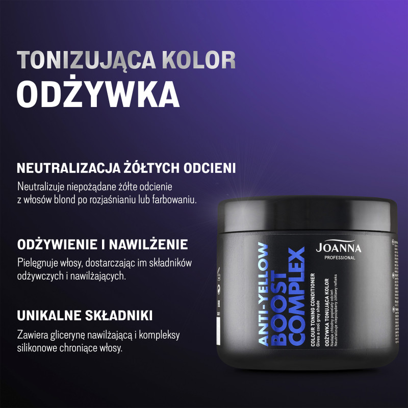 JOANNA PROFESSIONAL COLOR BOOST COMPLEX Odżywka rewitalizująca kolor 500g