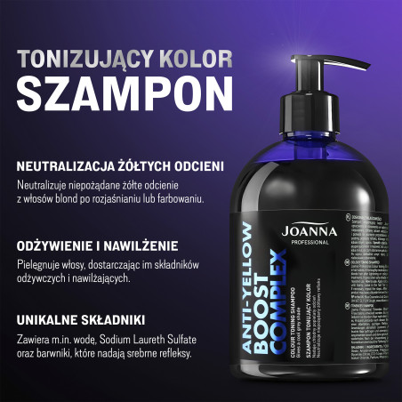 JOANNA PROFESSIONAL Schwarze-Johannisbeere-Shampoo für coloriertes Haar 500 ml