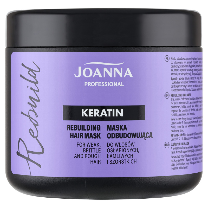 JOANNA PROFESSIONAL KERATIN Maska odbudowująca z keratyną 500ml