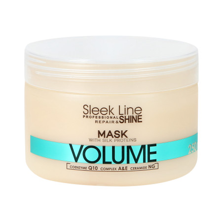 STAPIZ SLEEK LINE VOLUME Maska z jedwabiem do włosów cienkich 250ml