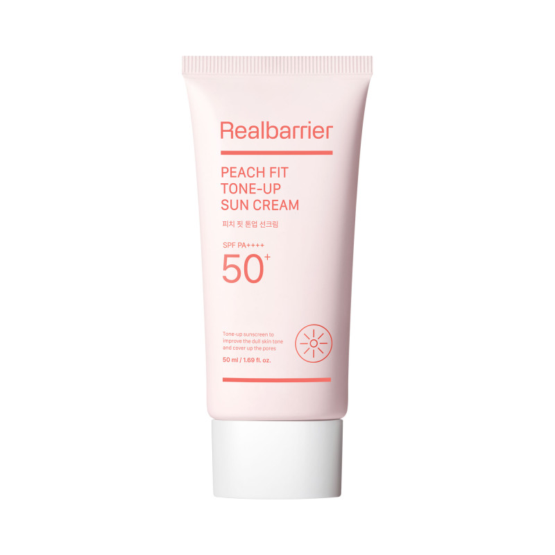 REAL BARRIER PEACH Crema solare idratante effetto illuminante SPF 50+ PA++++ 50ml - 1