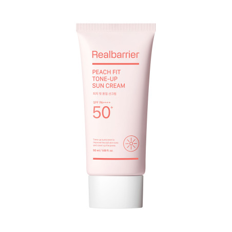 REAL BARRIER PEACH Crema solare idratante effetto illuminante SPF 50+ PA++++ 50ml - 1