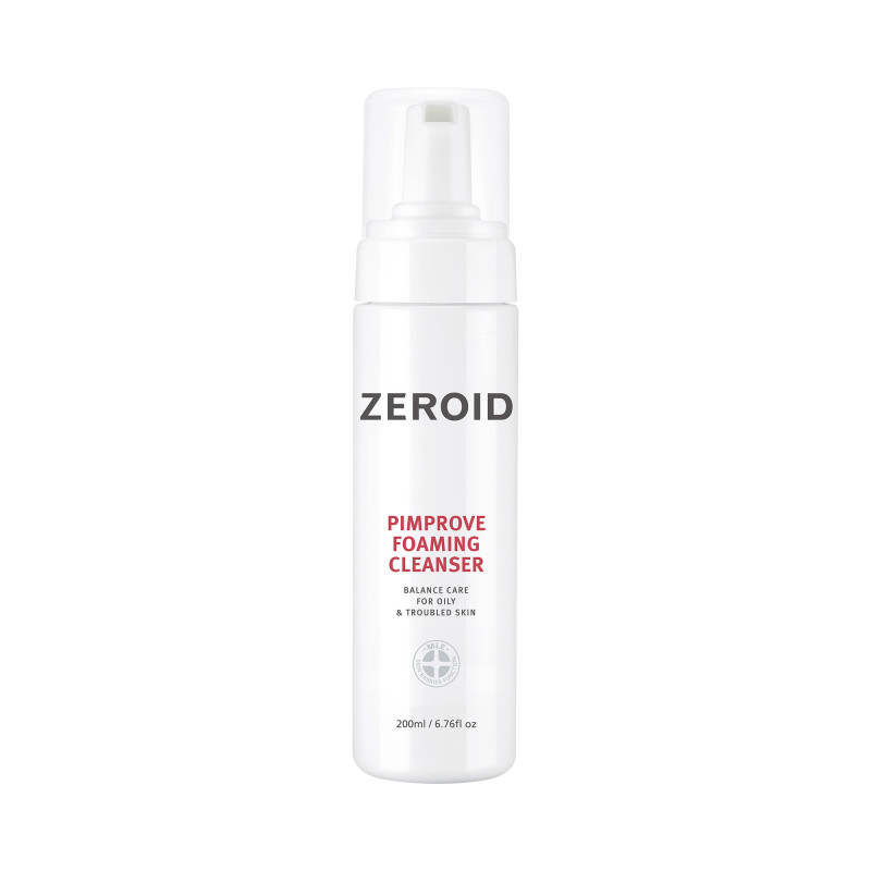 ZEROID PIMPROVE Schiuma detergente ipoallergenica per pelle grassa e acneica 200 ml - 1