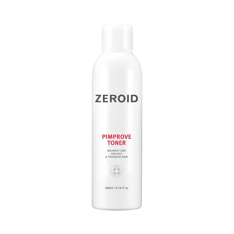 ZEROID PIMPROVE Tonique exfoliant hypoallergénique pour peaux grasses et à tendance acnéique 200 ml