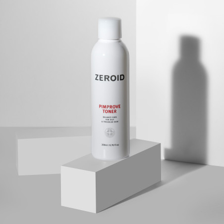 ZEROID PIMPROVE Tonique exfoliant hypoallergénique pour peaux grasses et à tendance acnéique 200 ml