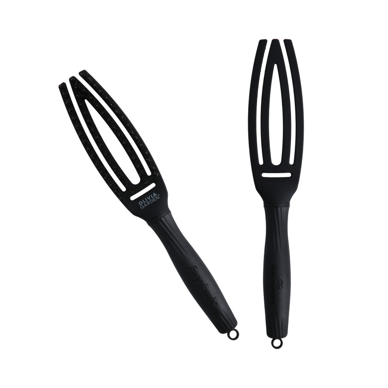 OLIVIA GARDEN FINGERBRUSH Szczotka do włosów Full Black S - 1