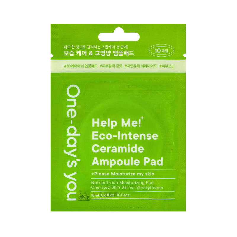 ONE-DAY’S YOU HELP ME ECO-INTENSE Nawilżające płatki z ceramidami 18ml (10 szt.)