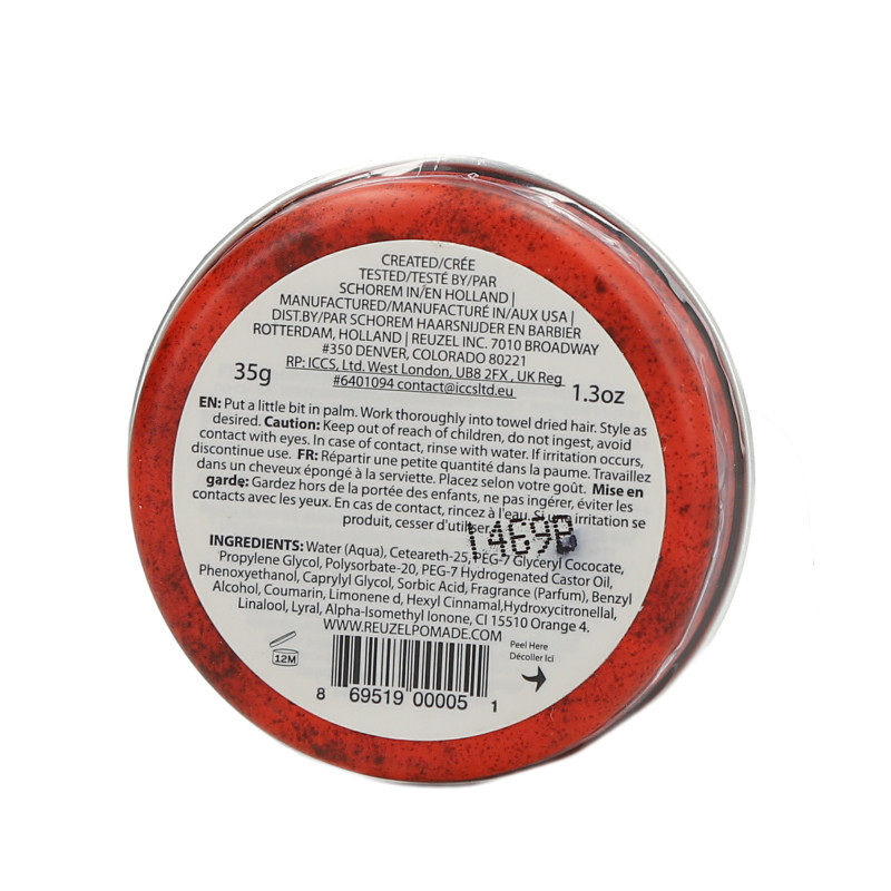 REUZEL Red Czerwona pomada wodna do włosów 35g