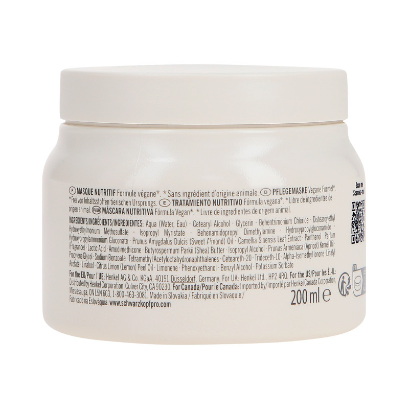 SCHWARZKOPF BLOND ME BOND REPAIR NOURISHING Maschera rinforzante per capelli secchi e danneggiati 200 ml