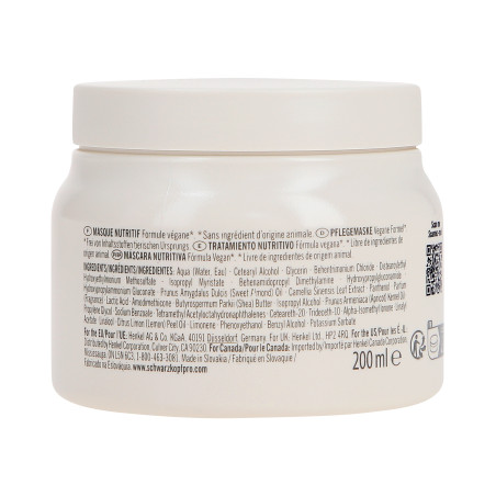 SCHWARZKOPF BLOND ME BOND REPAIR NOURISHING Maschera rinforzante per capelli secchi e danneggiati 200 ml