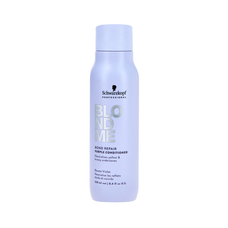 SCHWARZKOPF BLOND ME BOND REPAIR PURPLE Neutralizująca odżywka do włosów siwych i blond 250 ml