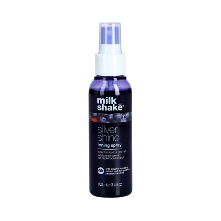 MILK SHAKE SILVER SHINE Tonująca odżywka w sprayu do włosów siwych i blond 100 ml