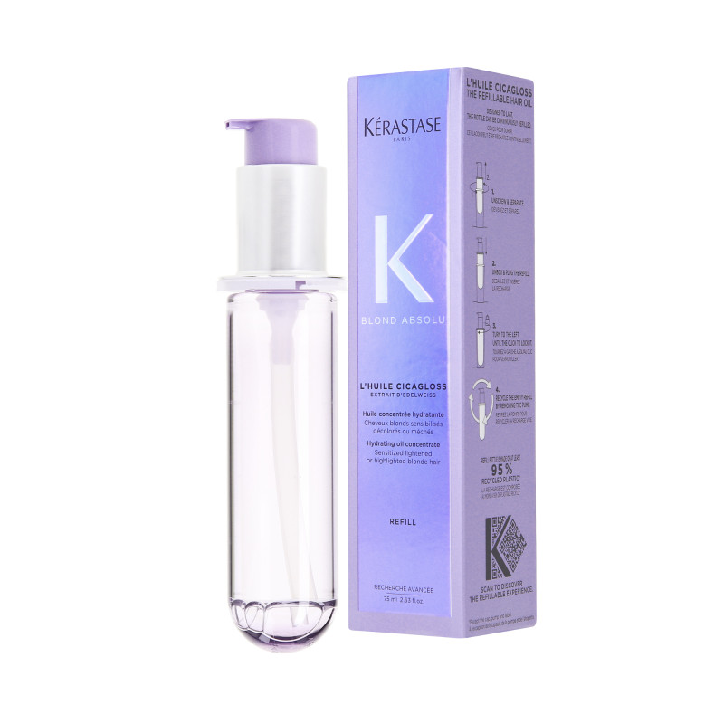 KÉRASTASE BLOND ABSOLU CICAGLOSS REFILL Ricarica di olio idratante per capelli biondi 75 ml