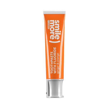 HISKIN DENTAL SMILE MORE Pasta do zębów z fluorem Pomarańcza i imbir 30 ml