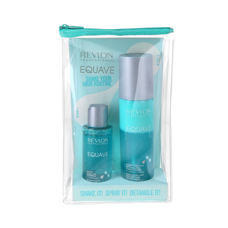 REVLON PROFESSIONAL  EQUAVE HYDRO Zestaw szampon micelarny 100 ml + dwufazowa odżywka do włosów 200 ml
