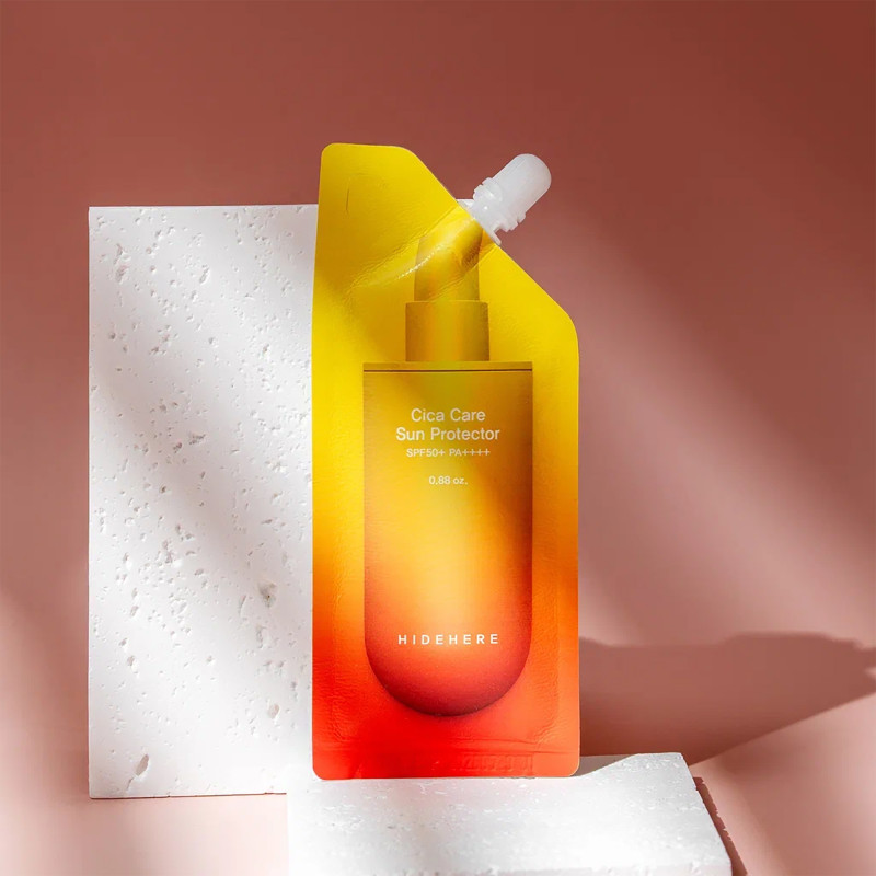 HIDEHERE Ochronny Krem Przeciwsłoneczny SPF50+ z wąkrotą azjatycką 25 ml