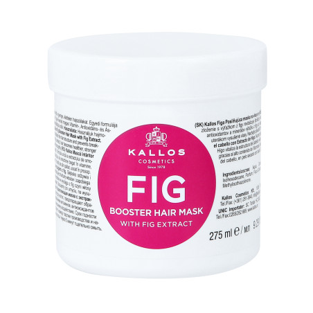 KALLOS KJMN FIG Wzmacniająca maska do włosów cienkich i delikatnych z ekstraktem z figi 275 ml