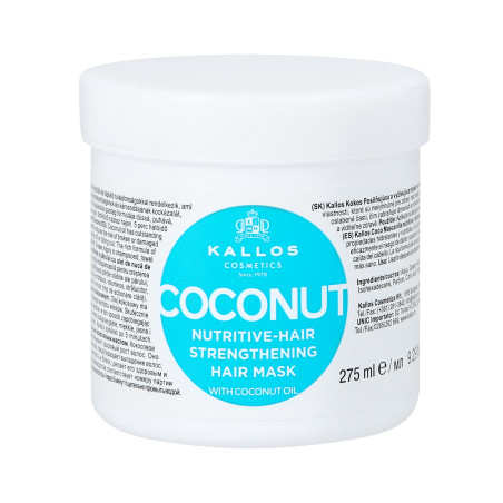 KALLOS KJMN COCONUT Odżywcza maska do włosów osłabionych 275 ml