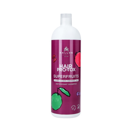 KALLOS KJMN PRO-TOX SUPERFRUITS Szampon do włosów 1000 ml