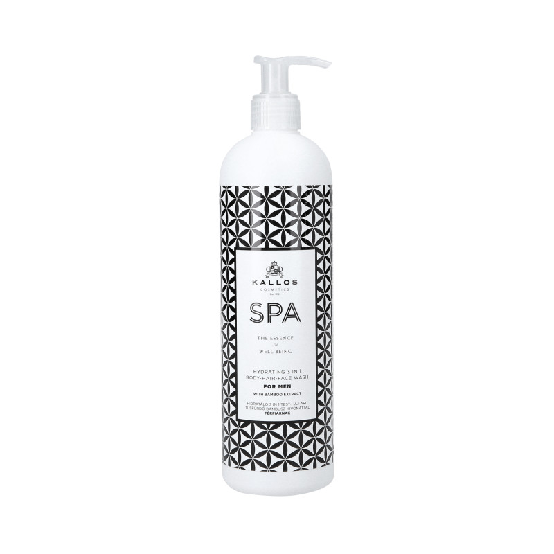 KALLOS SPA Nawilżający żel pod prysznic dla mężczyzn 3w1 500 ml